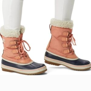 NEW Sorel‎ Pink and Black Winter Boots 9